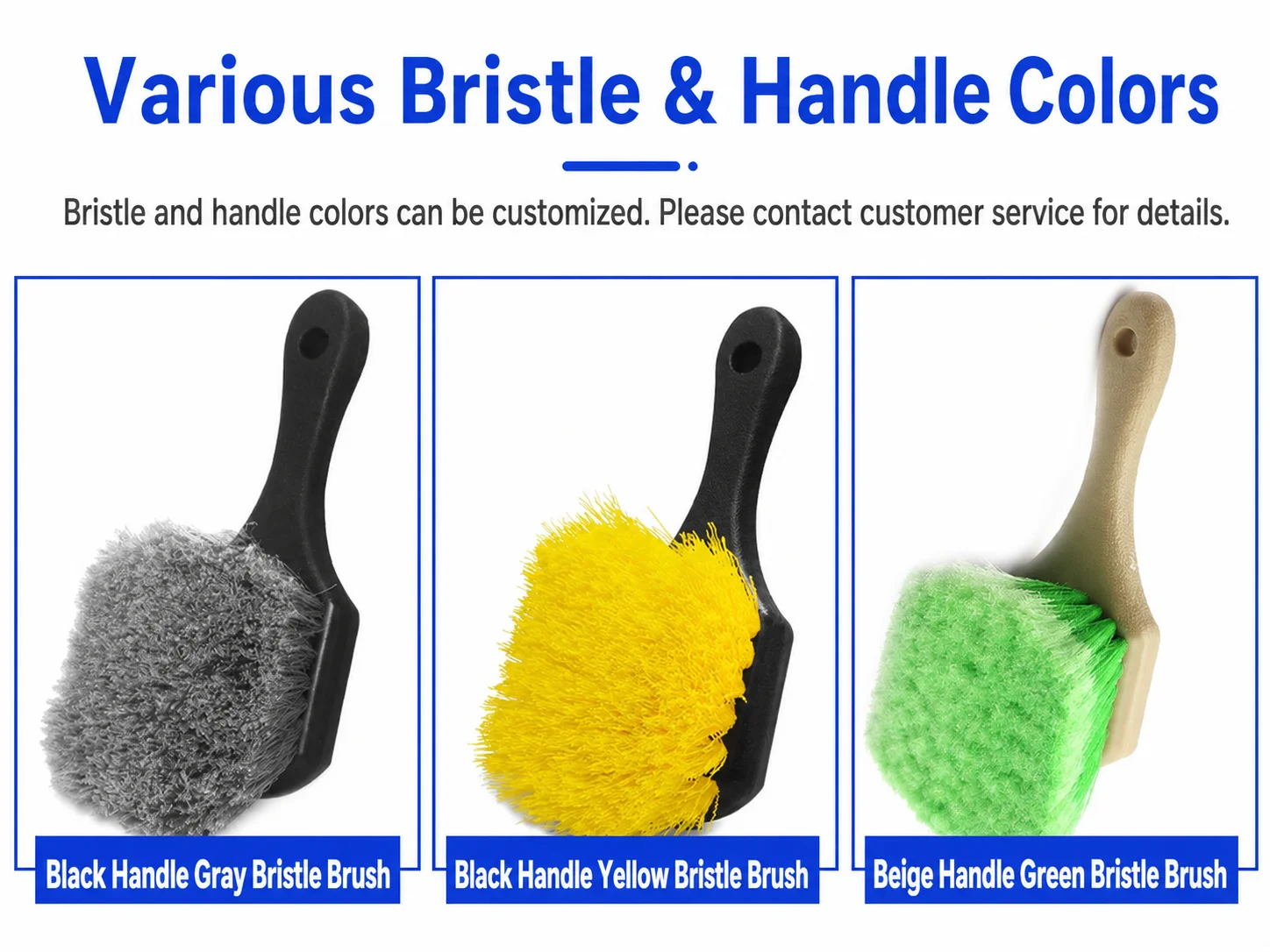 Split-Tip Bristle Tire / Wheel Cleaning Brush for Car Detailing thumbnail