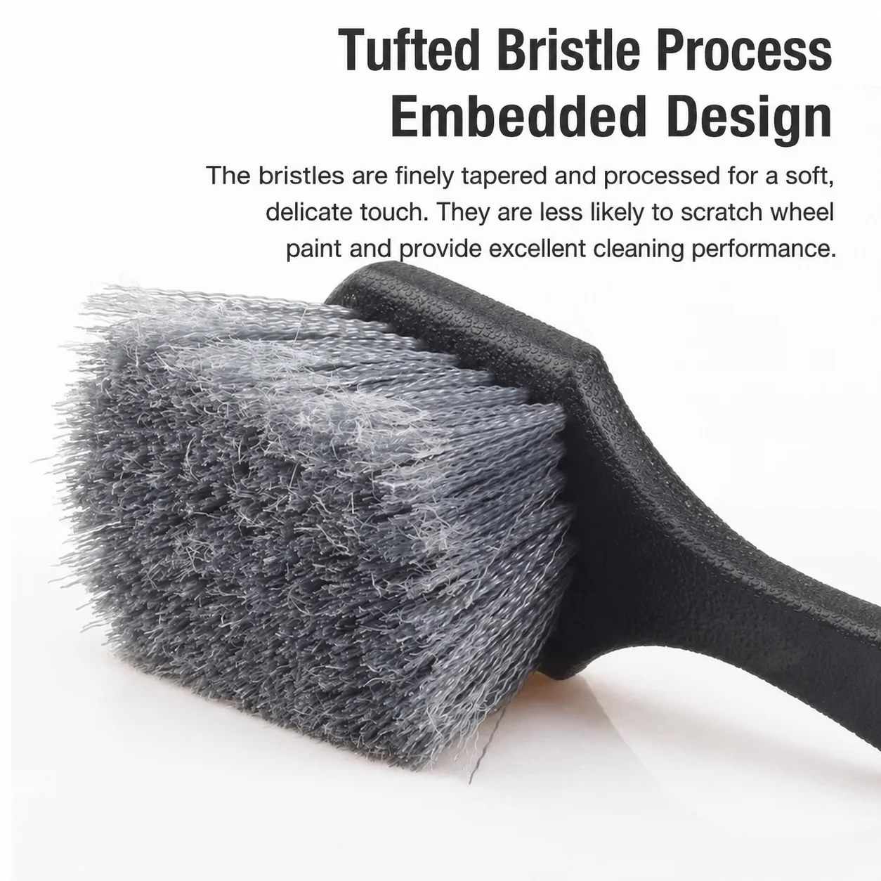 Split-Tip Bristle Tire / Wheel Cleaning Brush for Car Detailing thumbnail