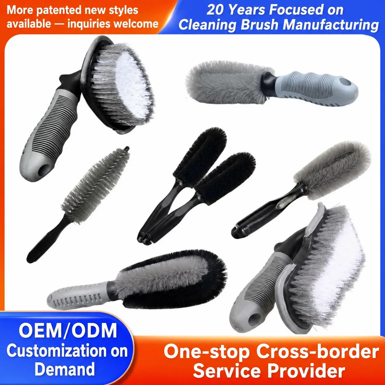 Wheel & Tire Cleaning Brush Set for Car Detailing thumbnail