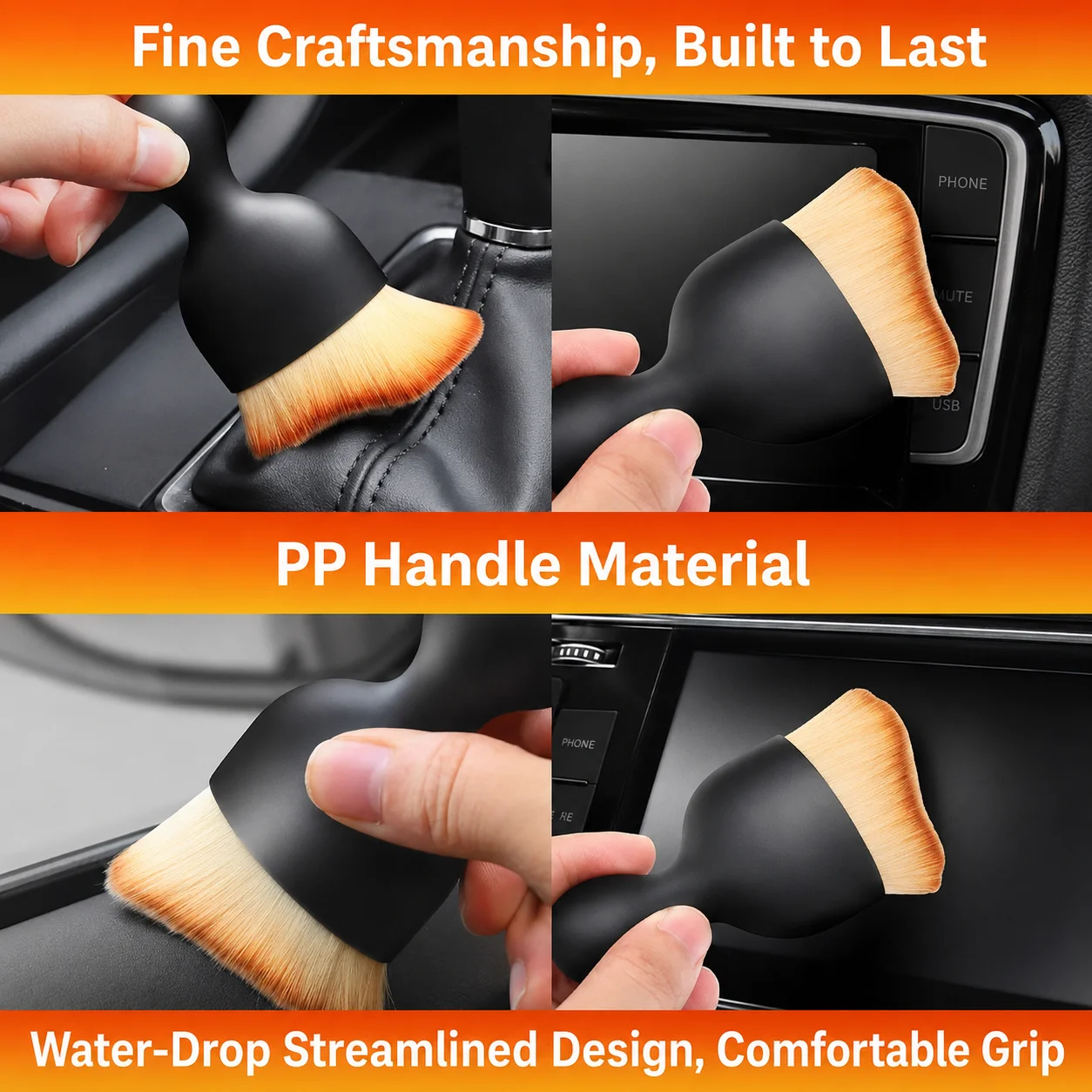 Soft Bristle Car Detail Cleaning Brush for Car Detailing thumbnail