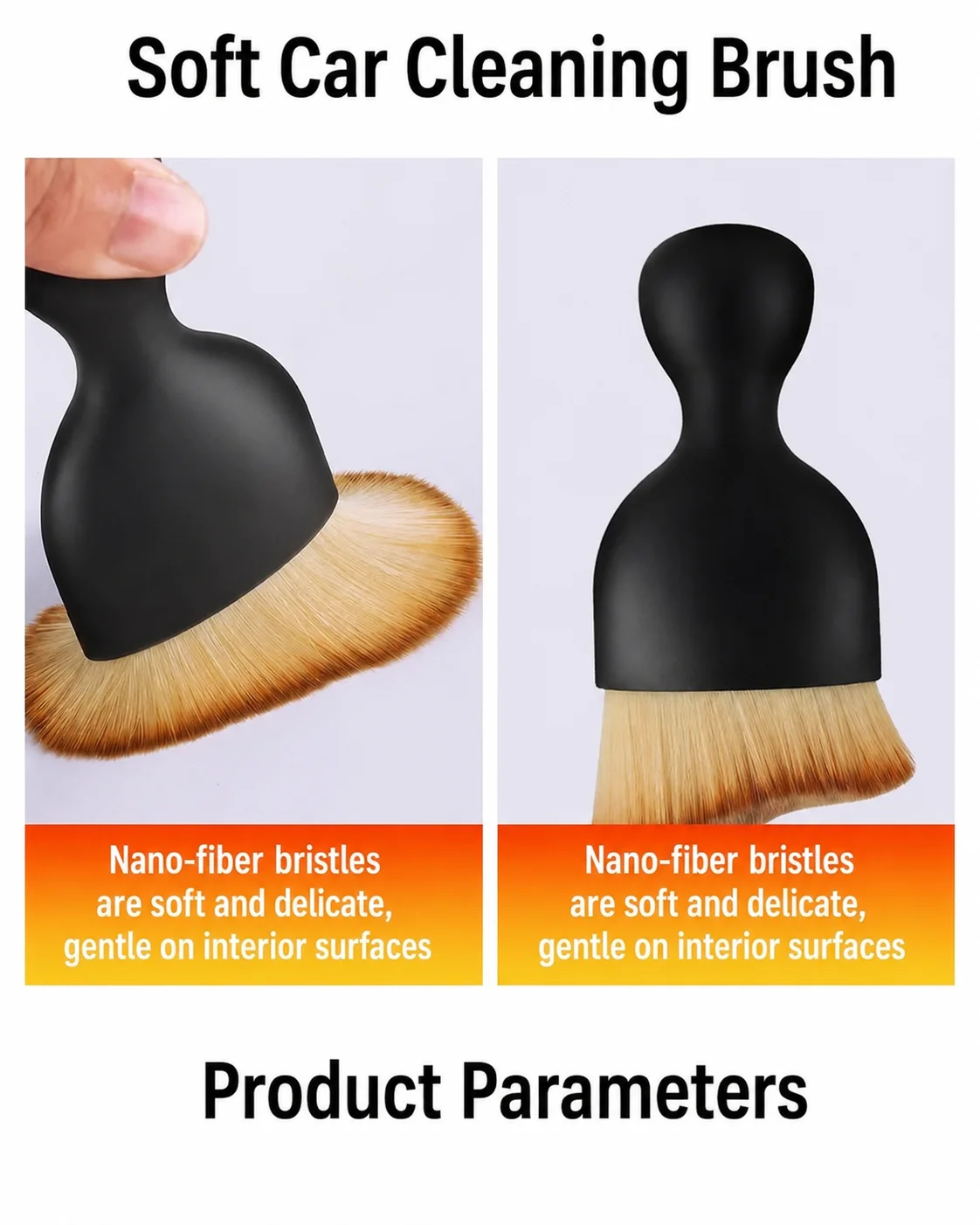 Soft Bristle Car Detail Cleaning Brush for Car Detailing thumbnail