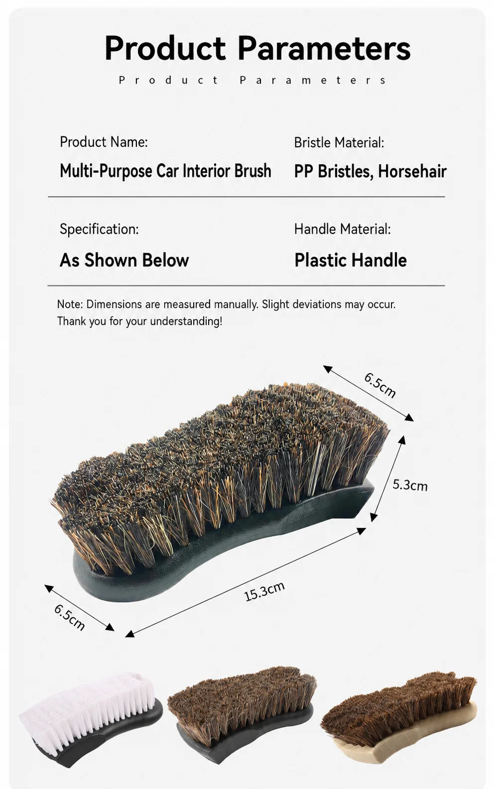 Ultra-Soft Boar Hair Detail Brush for Car Detailing thumbnail