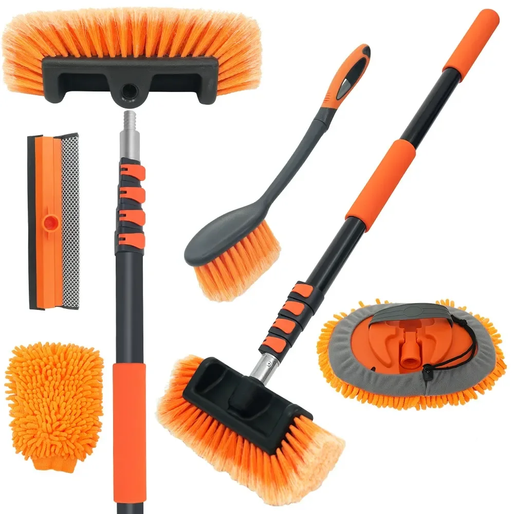 Car Wash Brush Kit with Extension Pole for Car Detailing - view 1