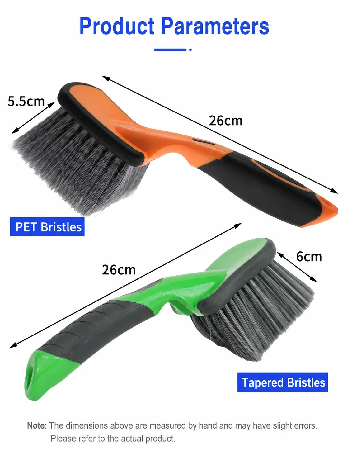 Flagged Bristle Tire & Wheel Cleaning Brush for Car Detailing thumbnail