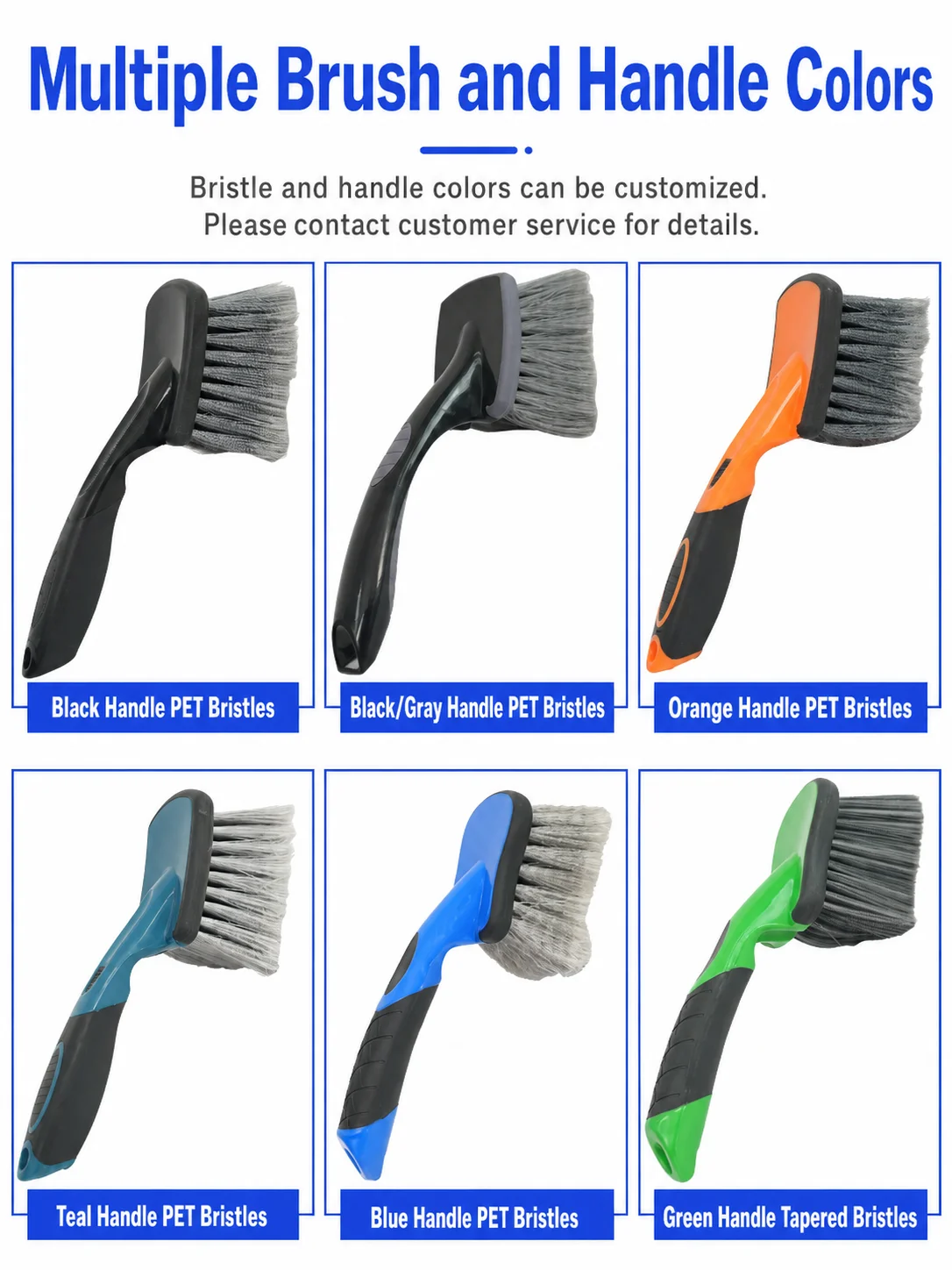 Flagged Bristle Tire & Wheel Cleaning Brush for Car Detailing thumbnail
