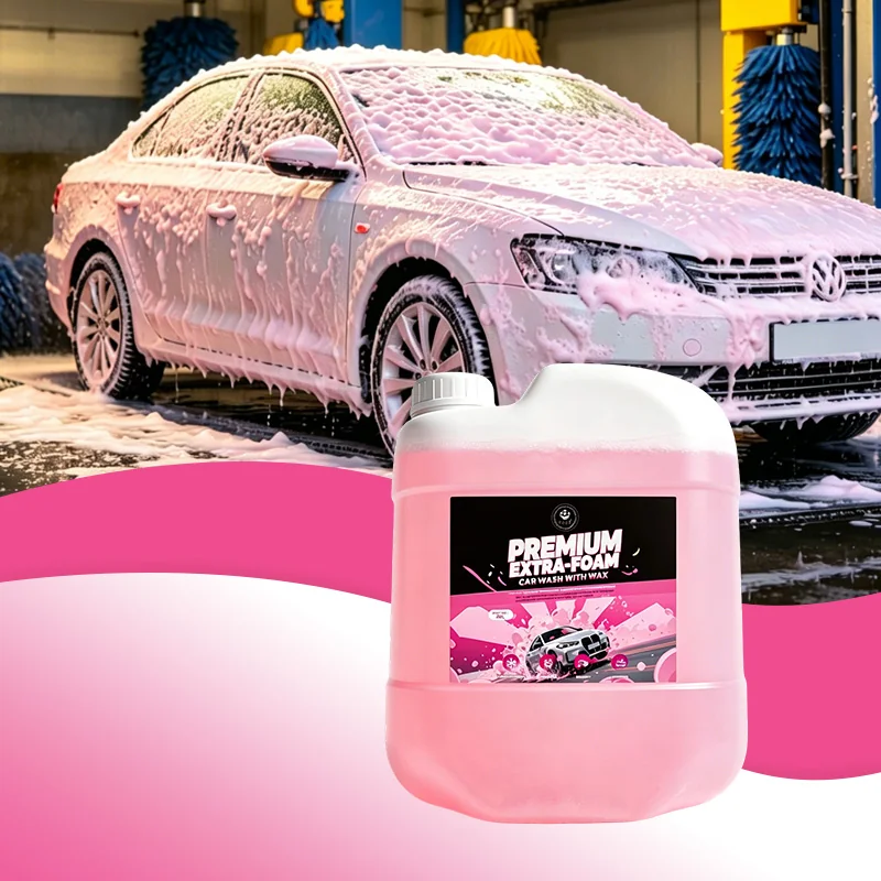 Pink Premium Extra-Foam Car Wash with Wax for Car Detailing thumbnail