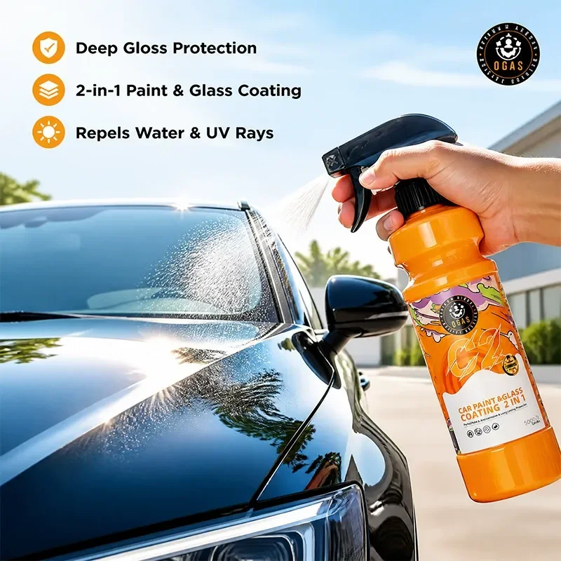 2-in-1 Paint & Glass Ceramic Coating Spray for Automotive Detailing thumbnail