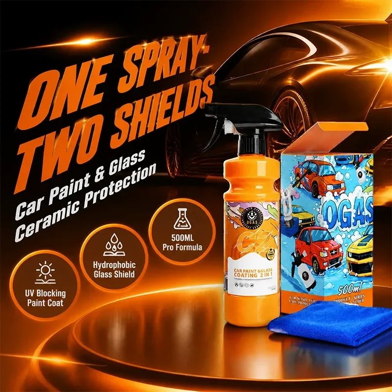 2-in-1 Paint & Glass Ceramic Coating Spray for Automotive Detailing thumbnail