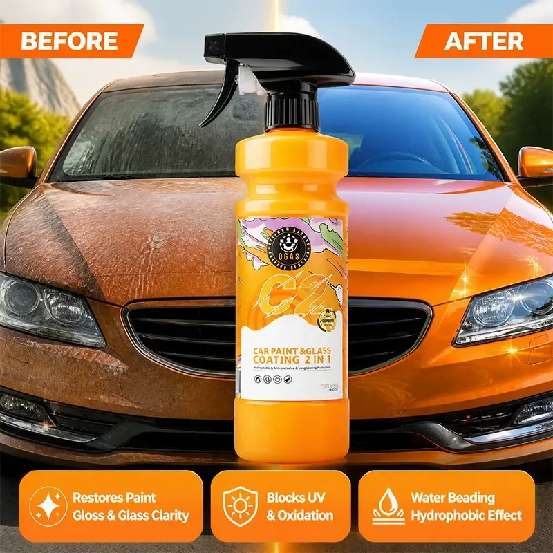 2-in-1 Paint & Glass Ceramic Coating Spray for Automotive Detailing thumbnail