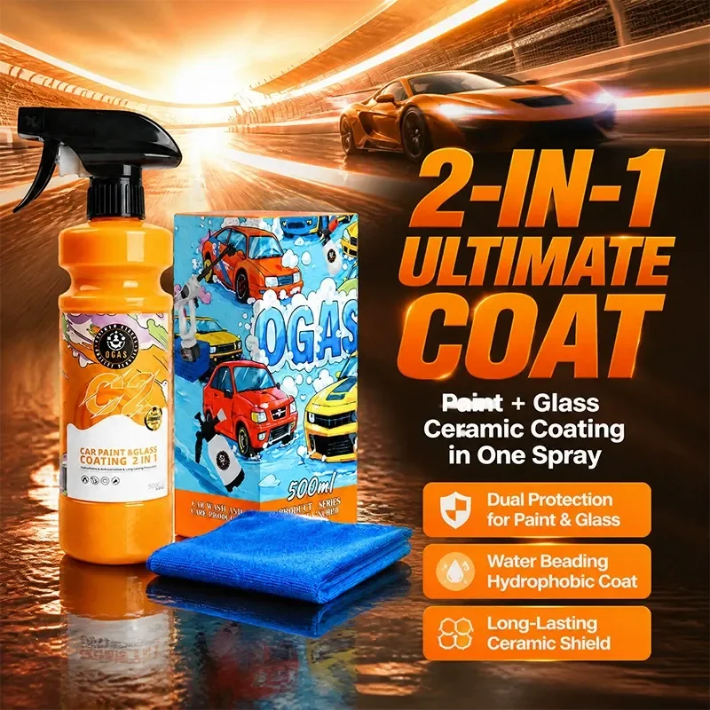 2-in-1 Paint & Glass Ceramic Coating Spray for Automotive Detailing thumbnail