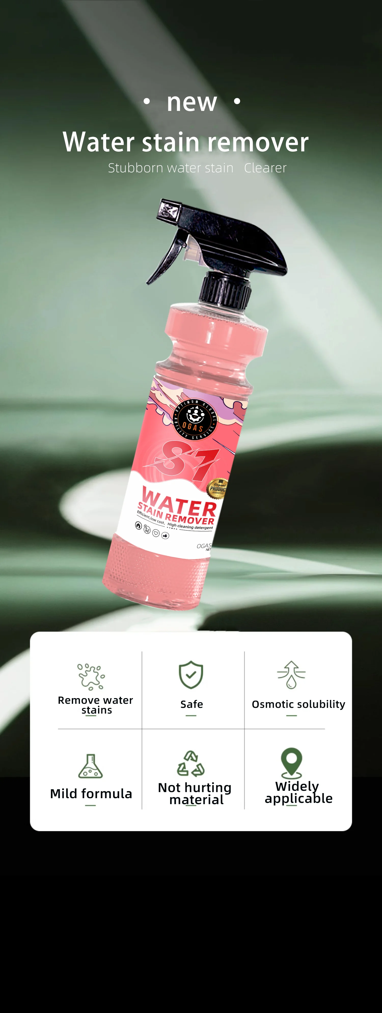 Premium Hard Water Stain Remover Spray for Automotive Detailing thumbnail