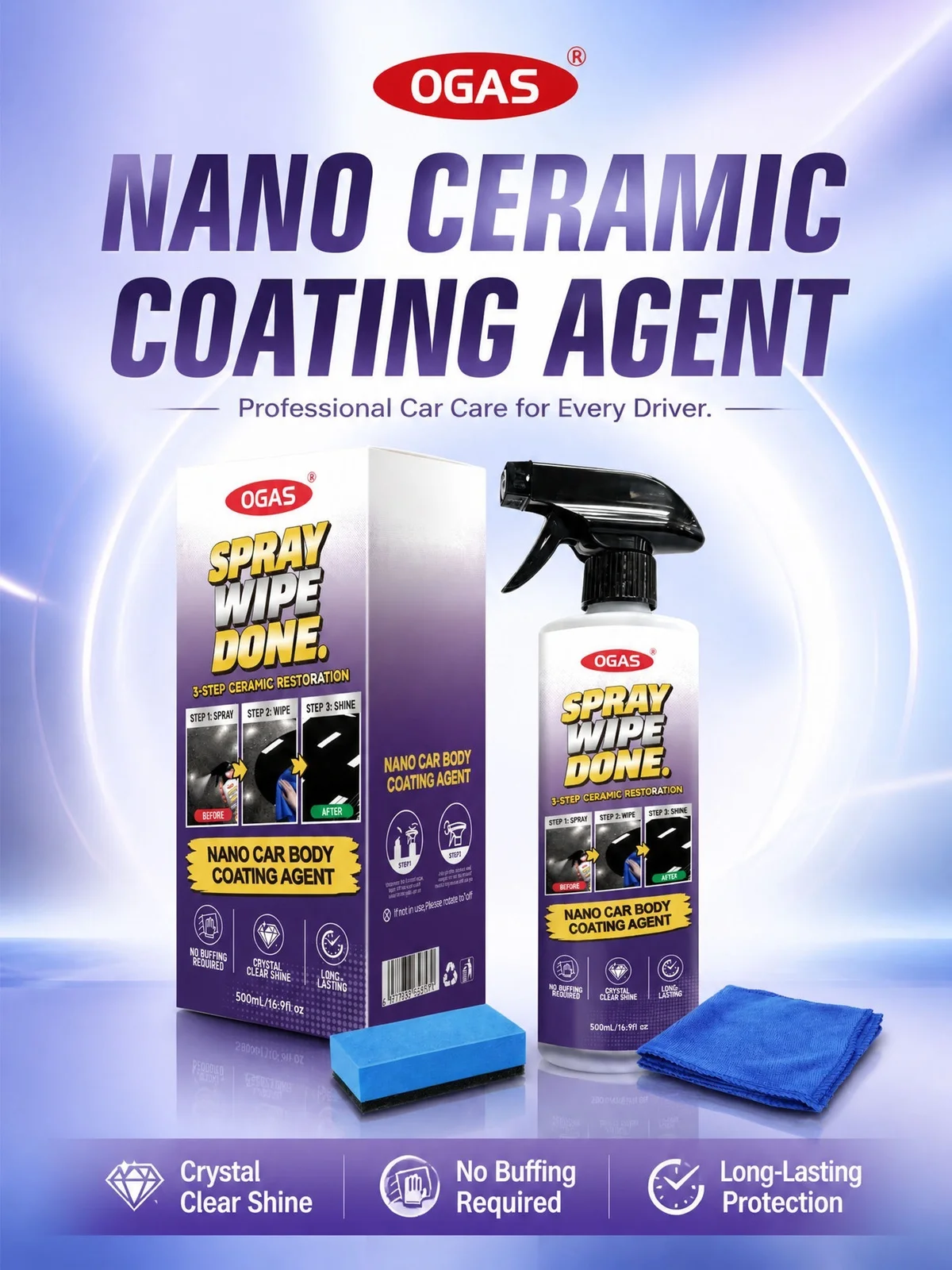 Hydrophobic Nano Paint Coating Spray for Automotive Detailing thumbnail