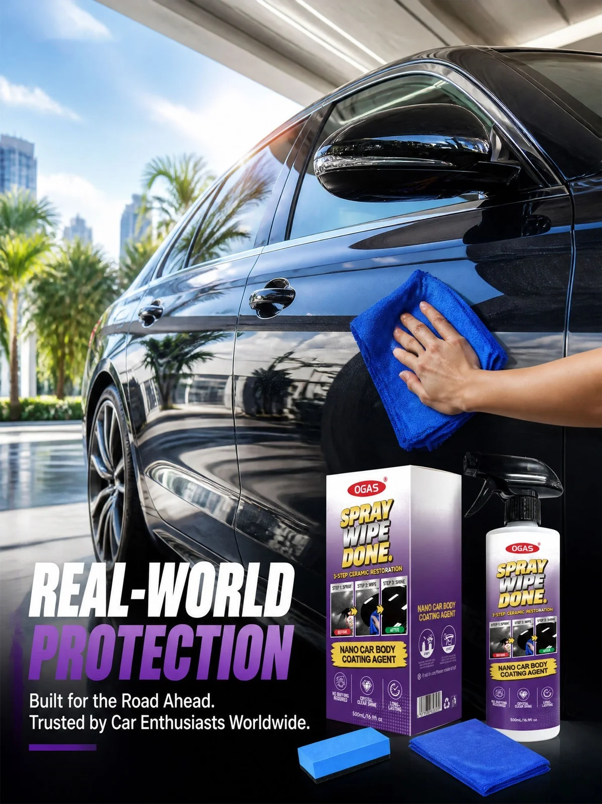Hydrophobic Nano Paint Coating Spray for Automotive Detailing thumbnail