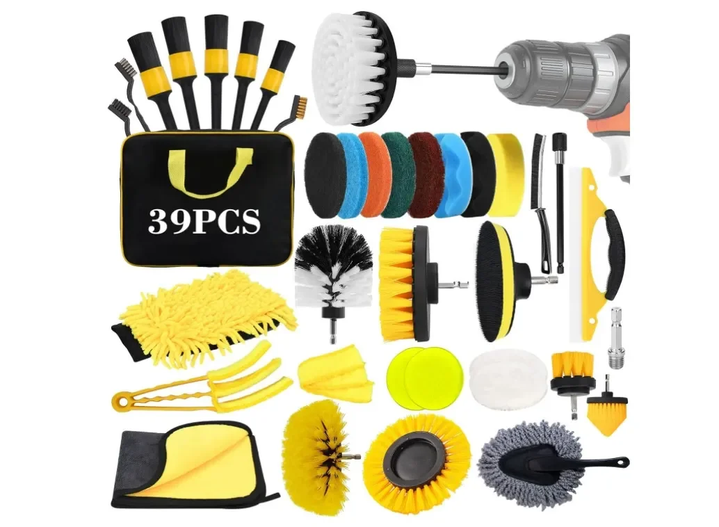 Premium Car Wash Brush Kit with Tool Box for Detailing Shops thumbnail