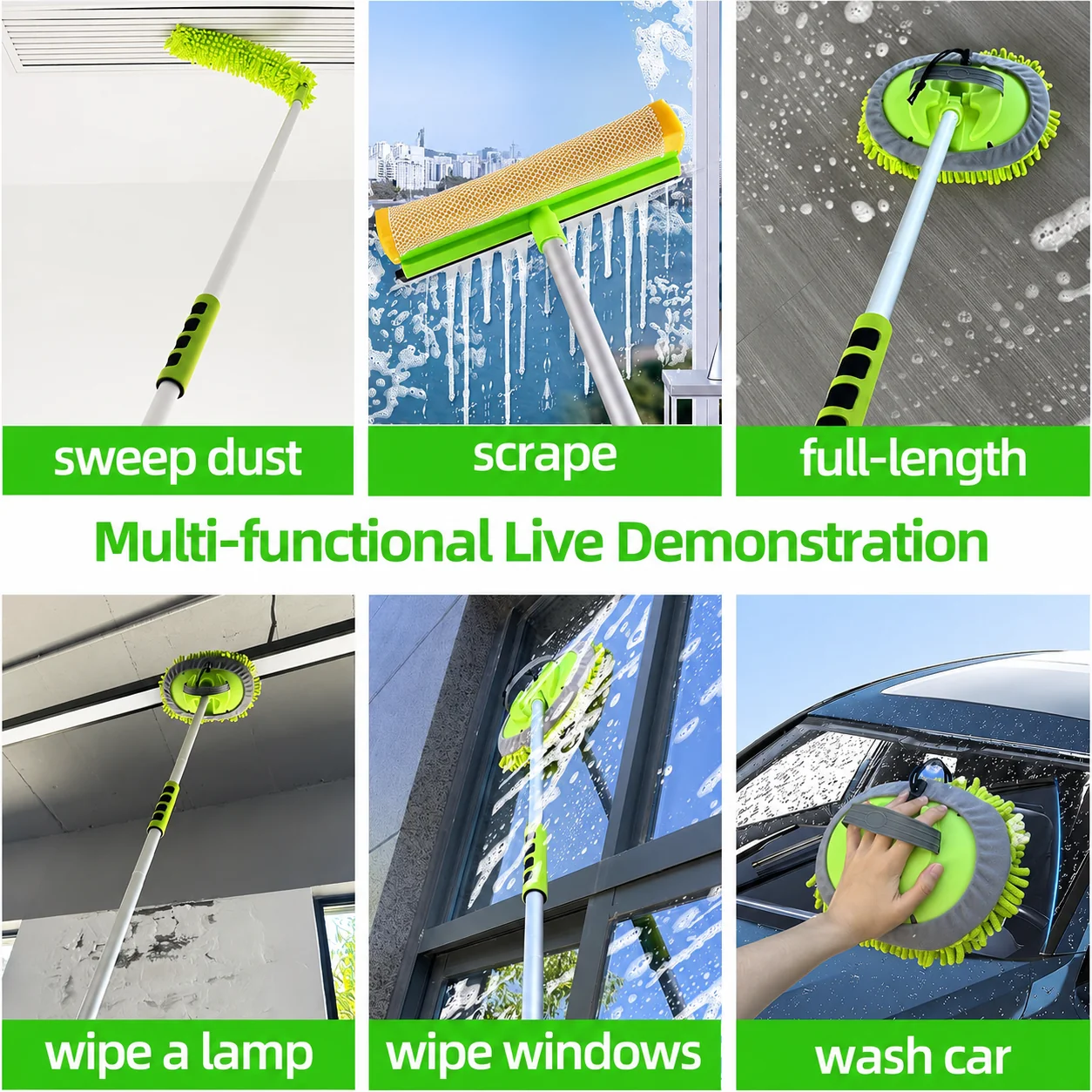 Car Cleaning Tool Kit with Duster, Mitt & Squeegee for Detailing Shops thumbnail