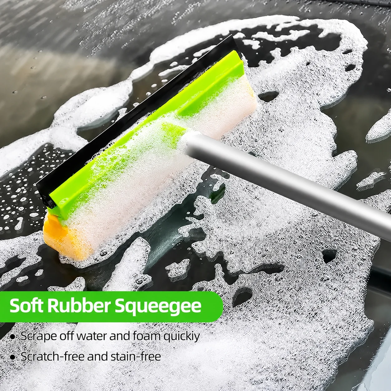 Car Cleaning Tool Kit with Duster, Mitt & Squeegee for Detailing Shops thumbnail