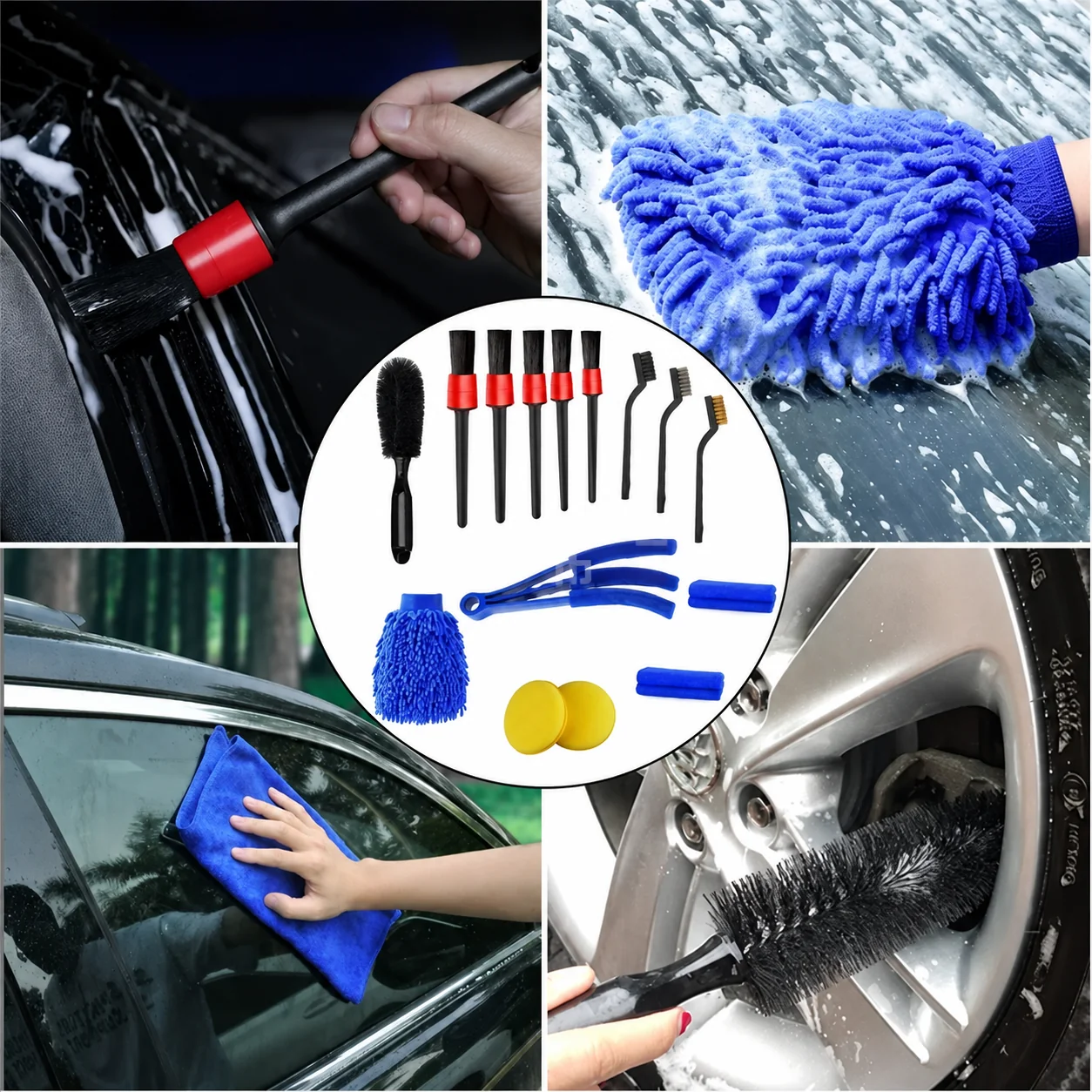 Car Wash Bucket Kit with Complete Tool Set for Detailing Shops thumbnail