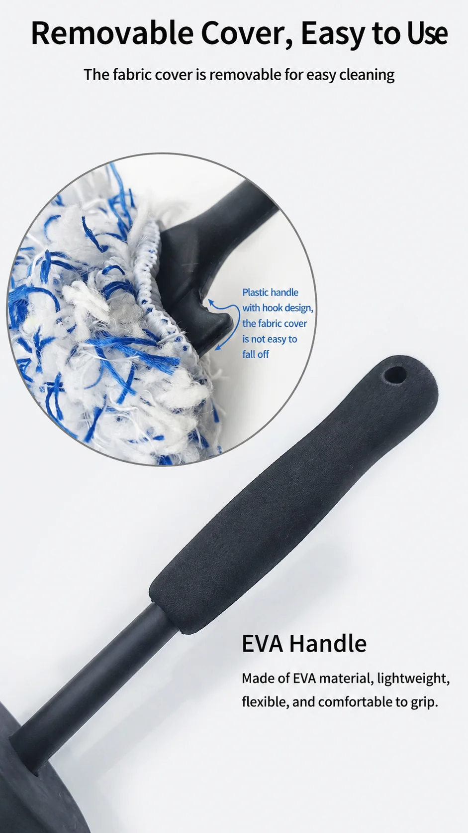 Extendable Microfiber Duster & Wheel Brush Set for Detailing Shops thumbnail