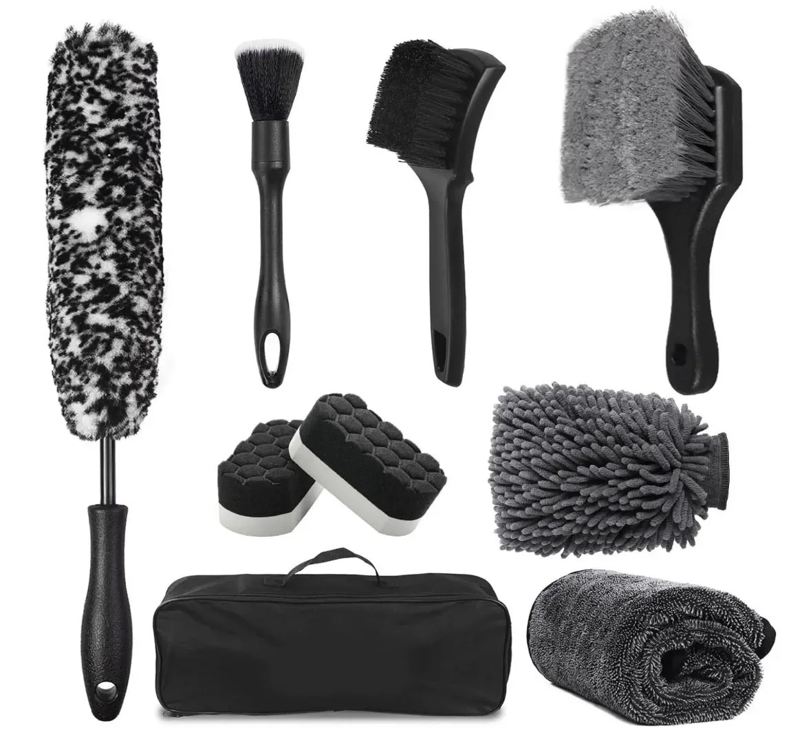 Extendable Microfiber Duster & Wheel Brush Set for Detailing Shops - view 1