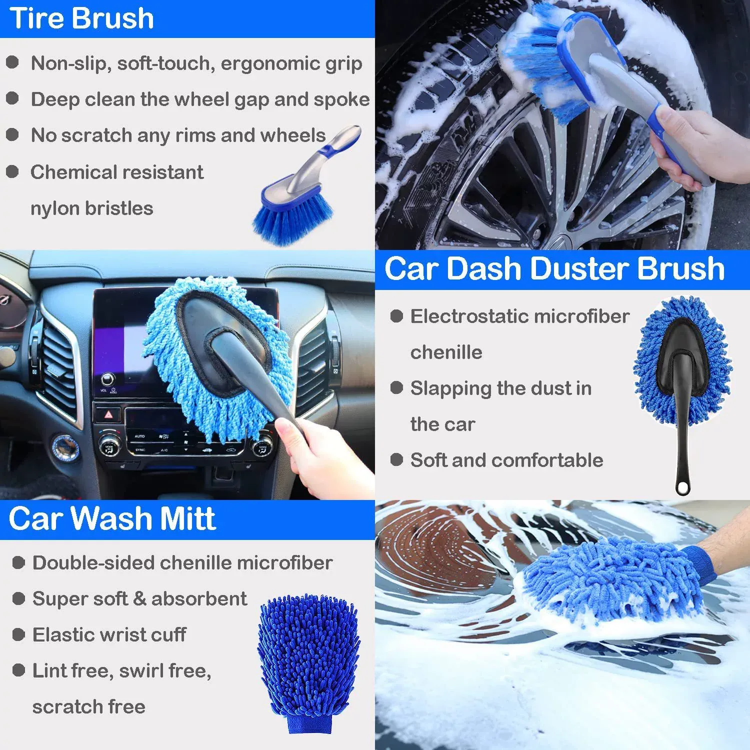 26-piece-blue-car-cleaning-brush-kit thumbnail