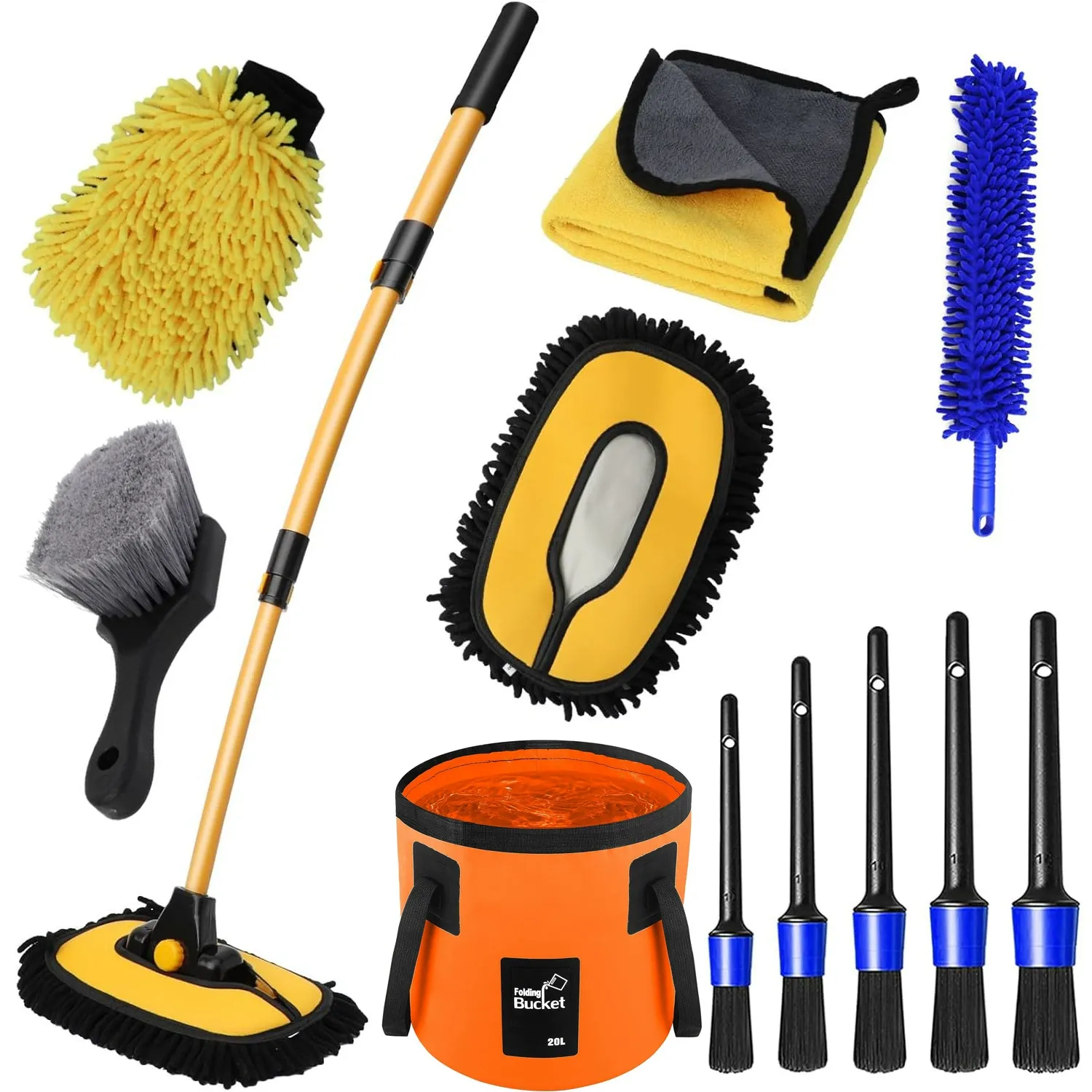 26-piece-blue-car-cleaning-brush-kit thumbnail