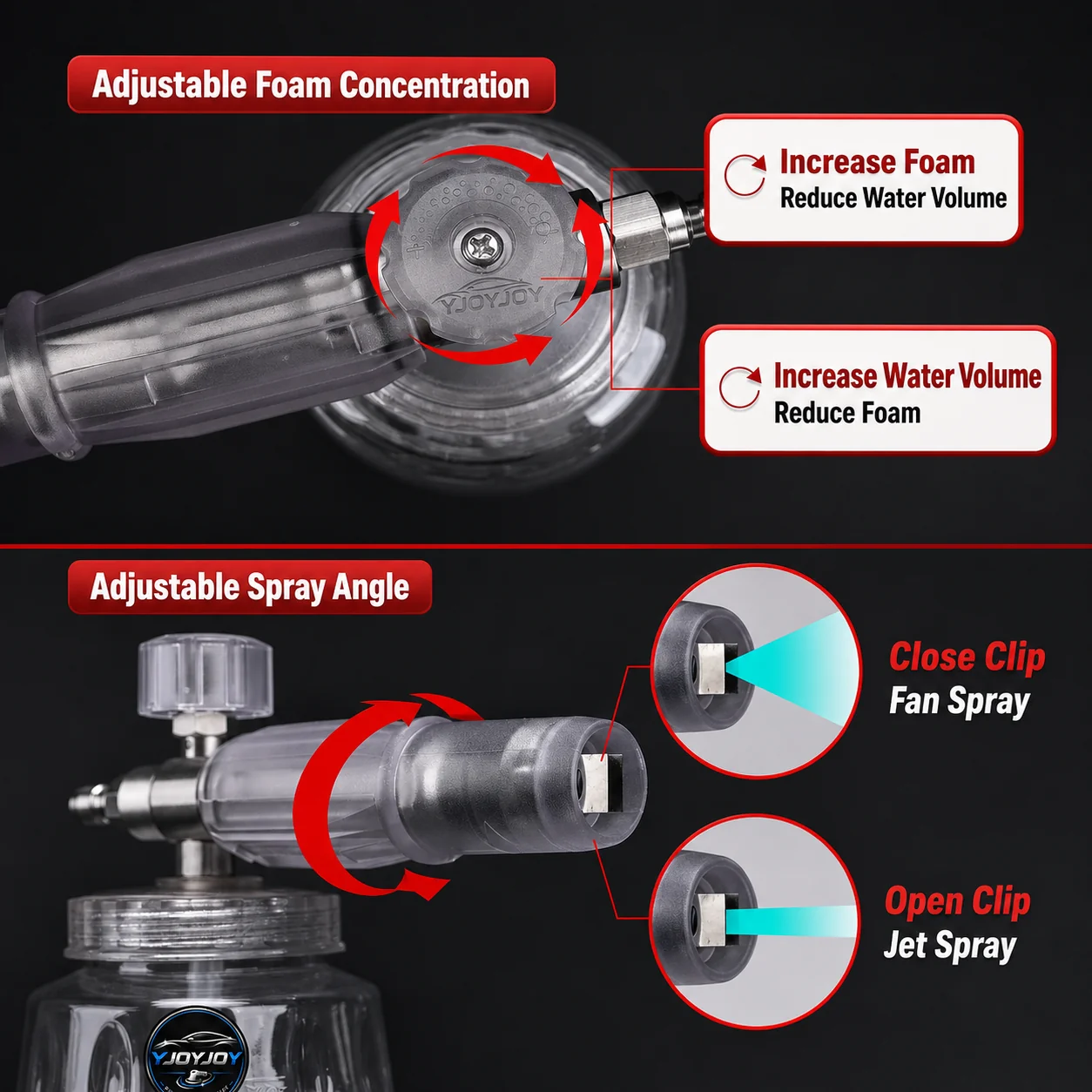 Stainless Steel Foam Spray Gun (350 bar) for Pressure Washing thumbnail