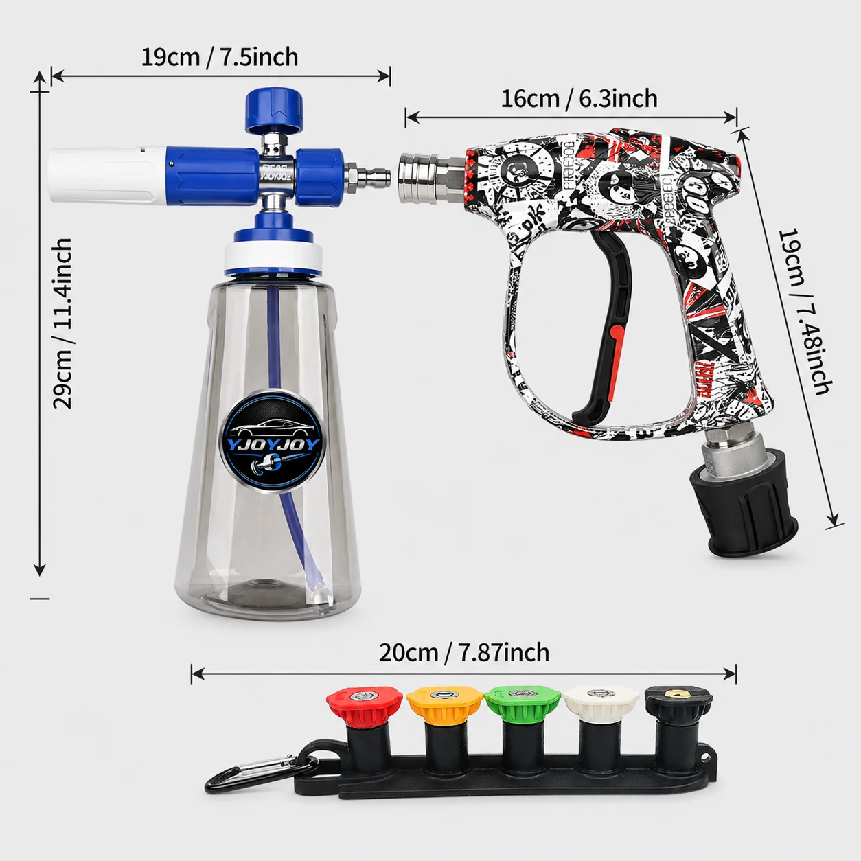 High Pressure Water Gun & Foam Cannon Kit for Automotive Detailing thumbnail