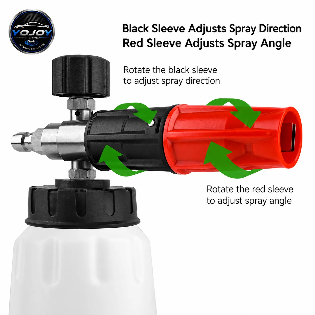 Wide-Mouth Stainless Steel Foam Cannon for Pressure Washing thumbnail