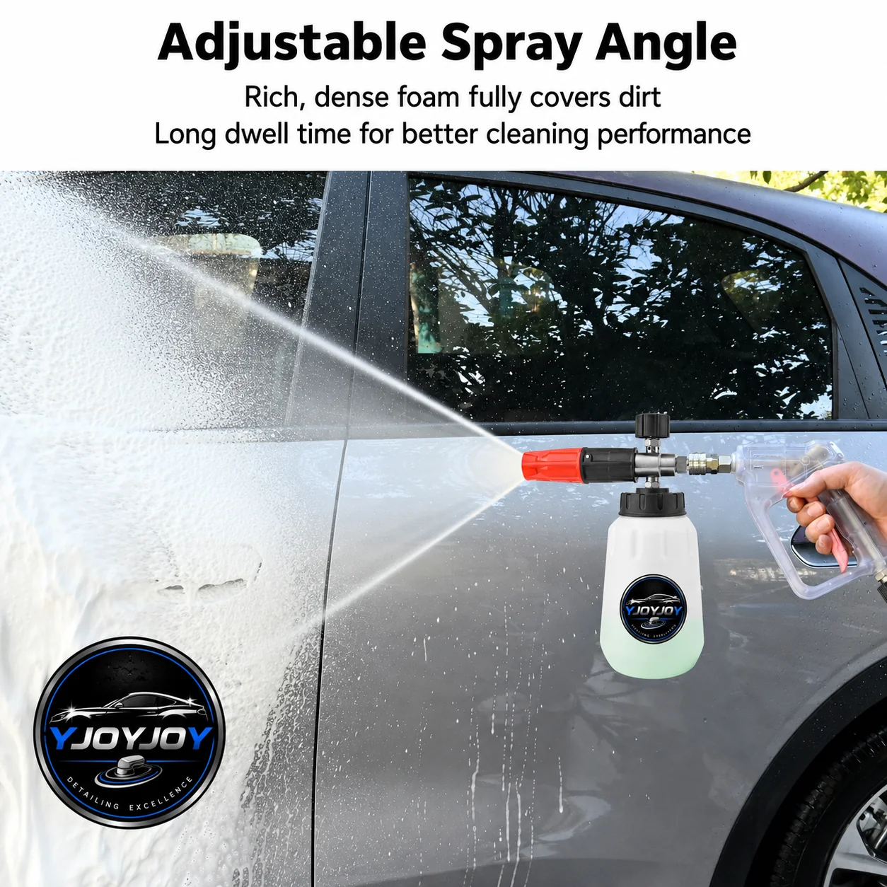 Wide-Mouth Stainless Steel Foam Cannon for Pressure Washing thumbnail
