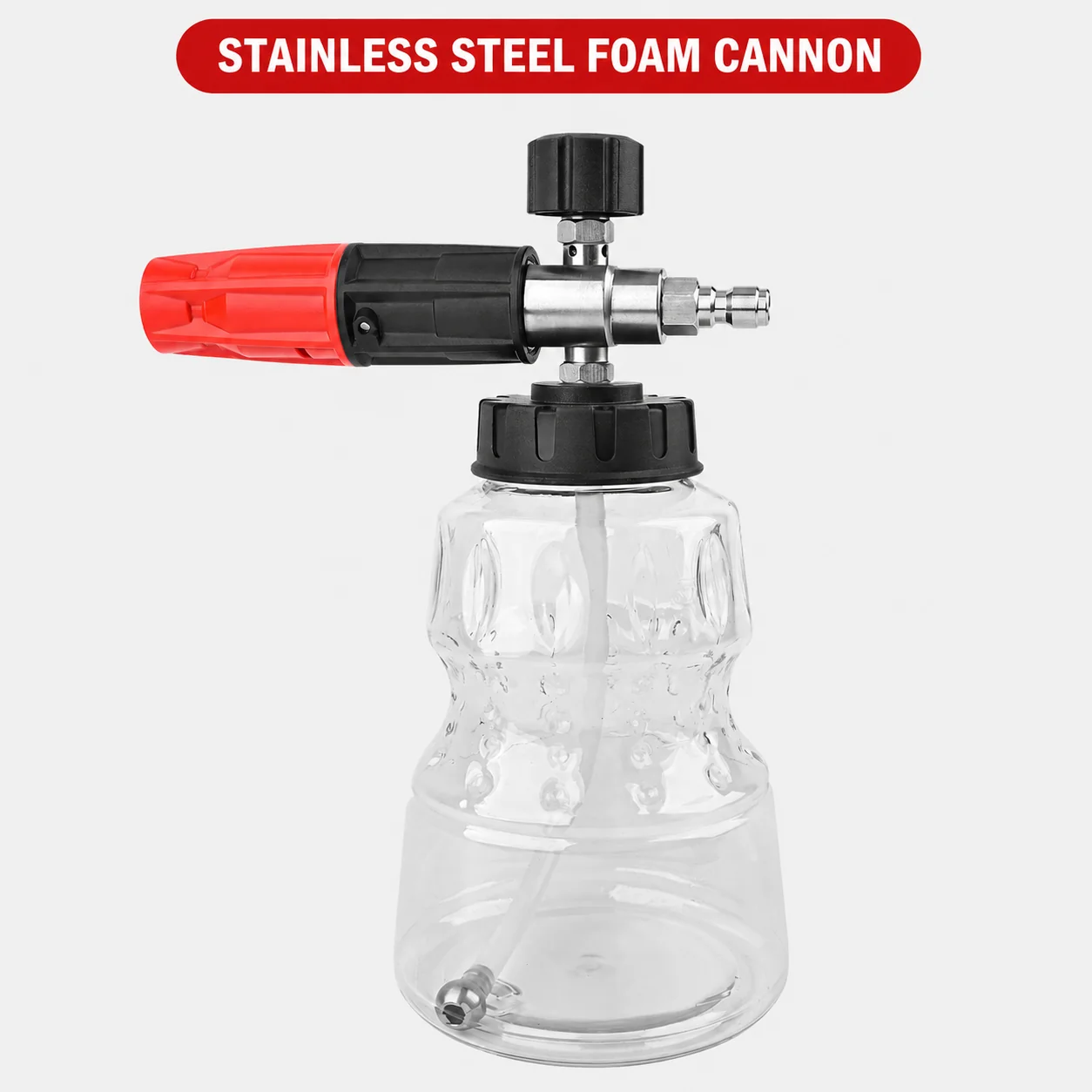 Wide-Mouth Stainless Steel Foam Cannon for Pressure Washing - view 1