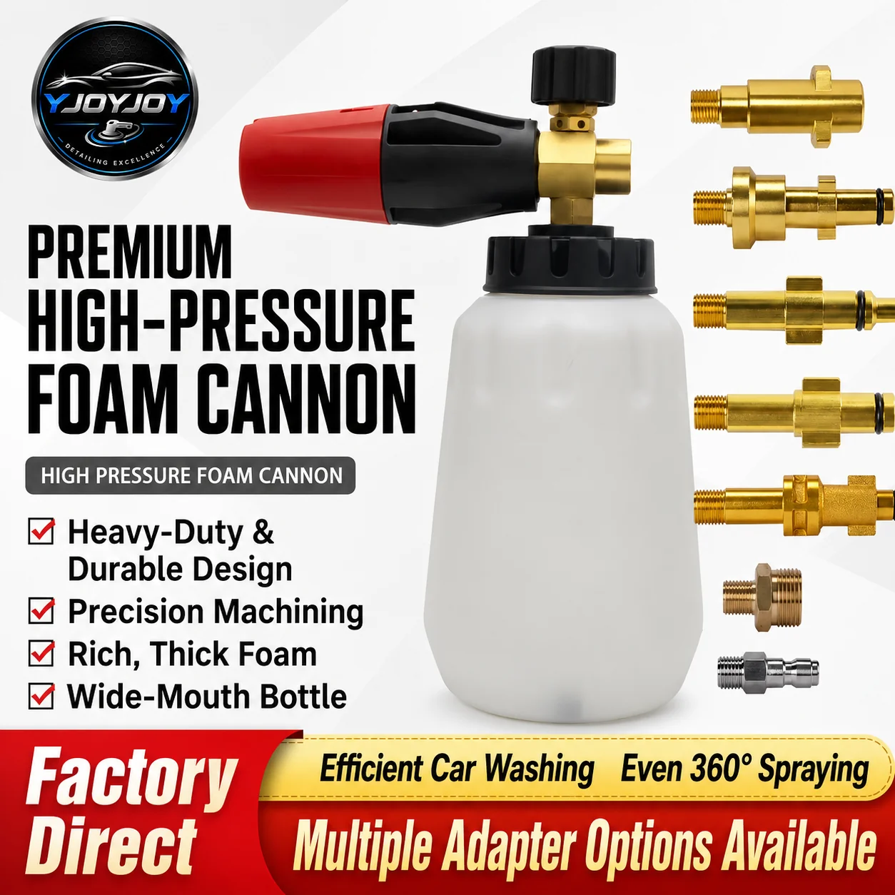 Full Copper Premium Foam Cannon (276 bar) for Pressure Washing - view 1