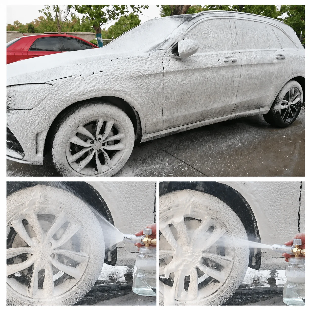 Full Copper Large-Mouth Foam Cannon for Pressure Washing thumbnail