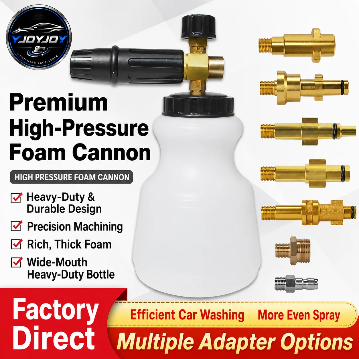 Copper-Aluminum Hybrid Foam Cannon for Pressure Washing thumbnail