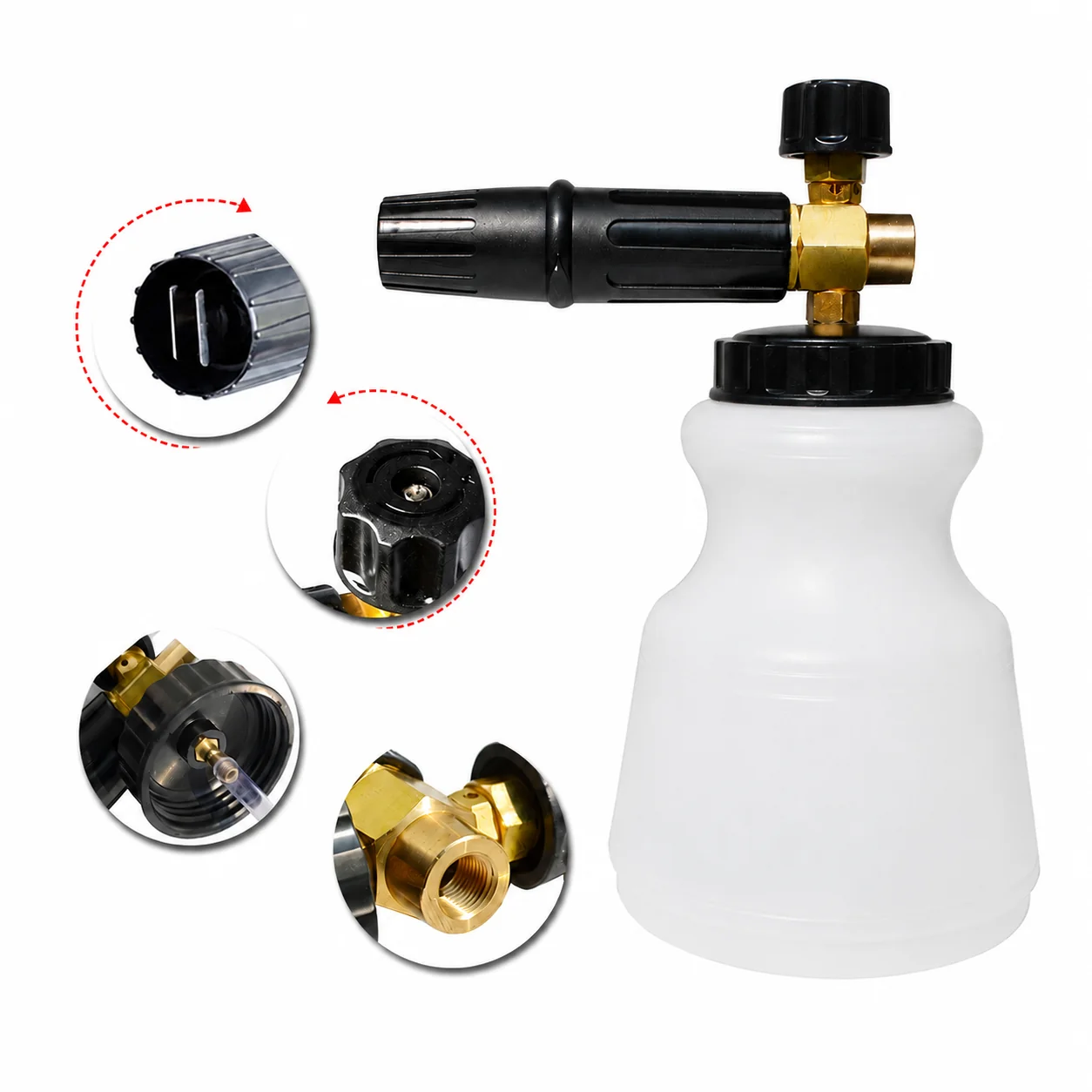 Copper-Aluminum Hybrid Foam Cannon for Pressure Washing - view 1