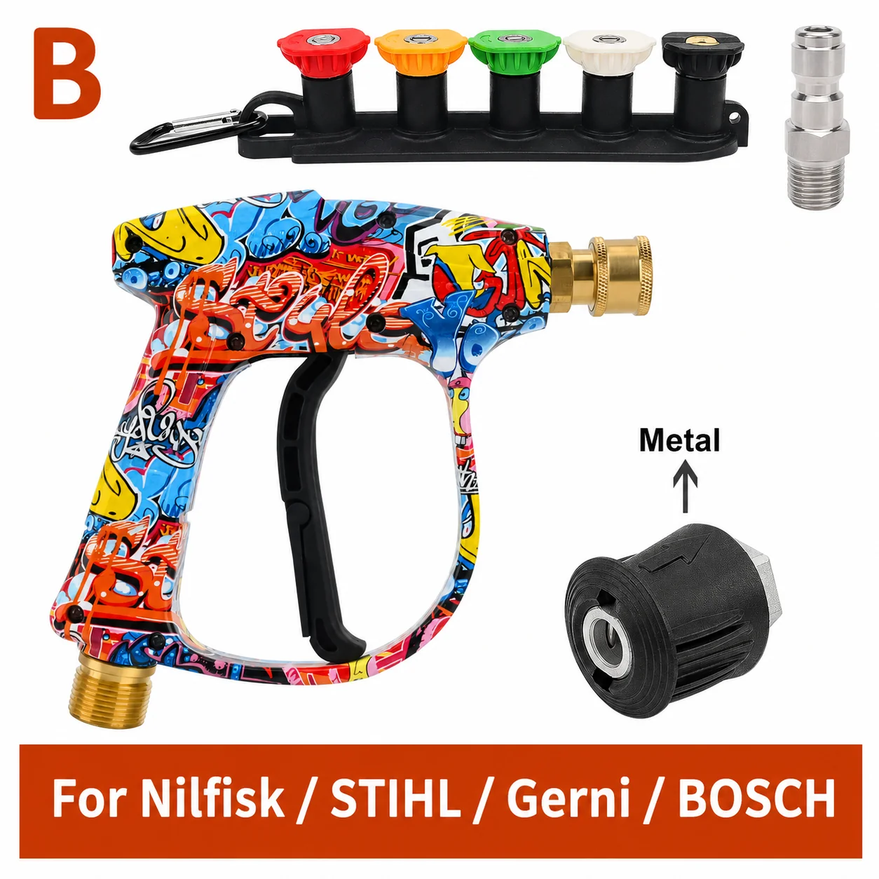 Graffiti Style Pressure Washer Gun for Automotive Detailing thumbnail