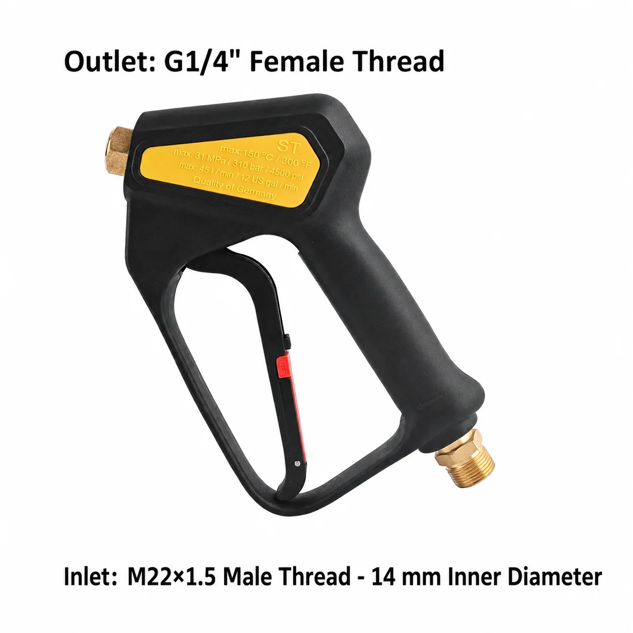 ST2300 High Pressure Washer Gun (310 bar) for Automotive Detailing thumbnail