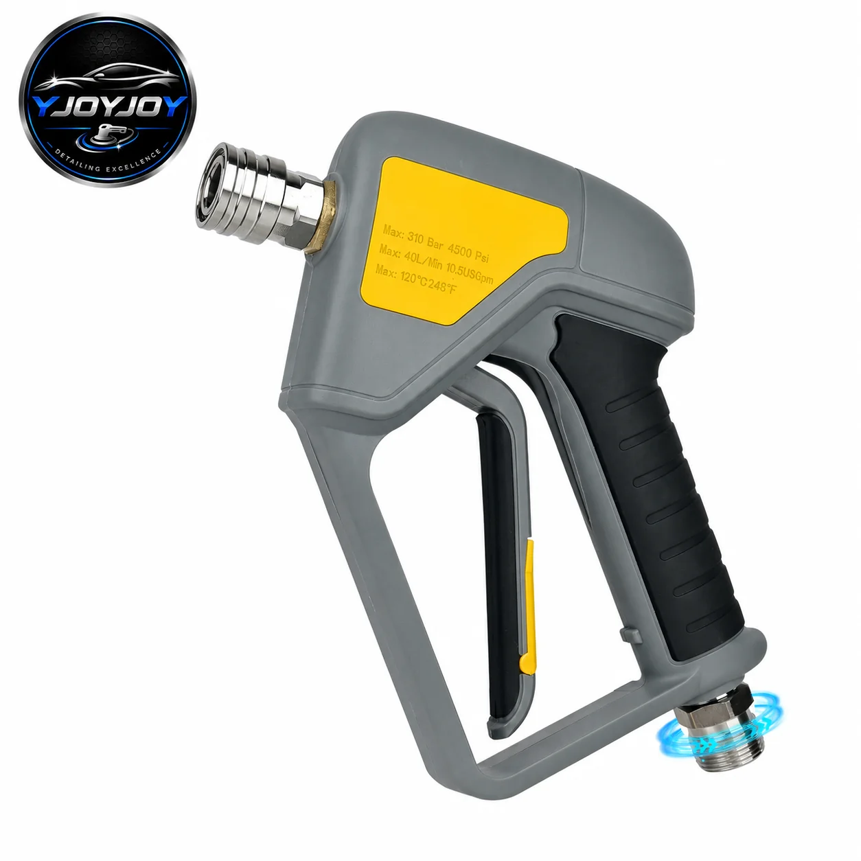 Short Pressure Washer Gun (280 bar) for Automotive Detailing - view 1