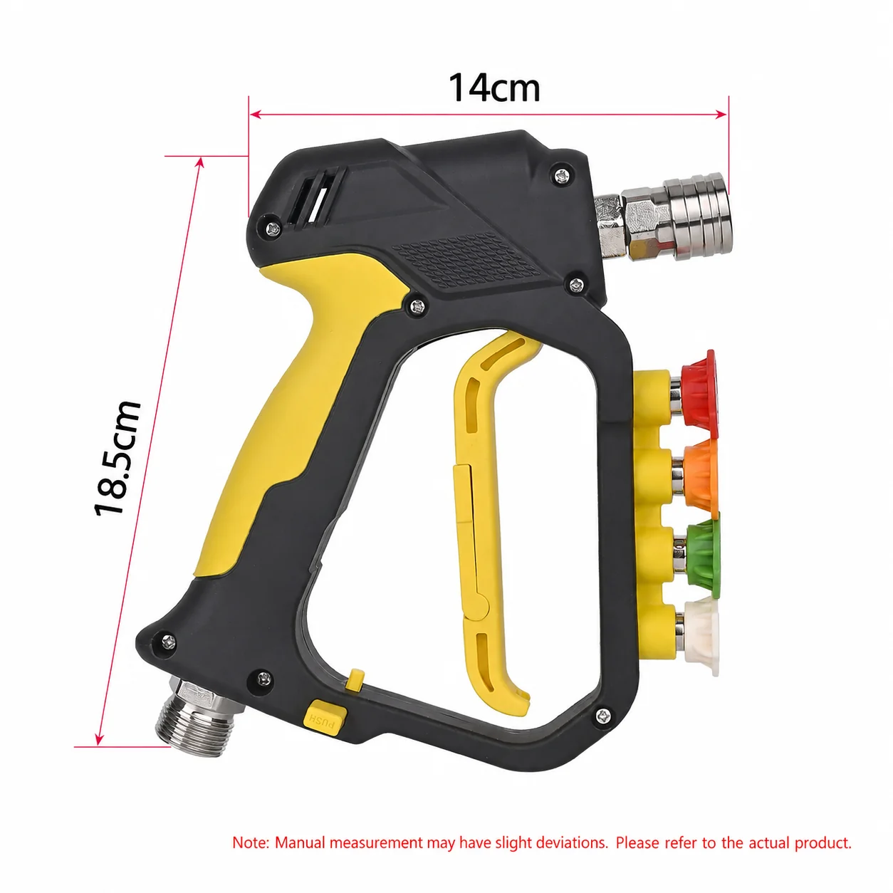 Heavy-Duty Pressure Washer Gun (345 bar) for Automotive Detailing thumbnail