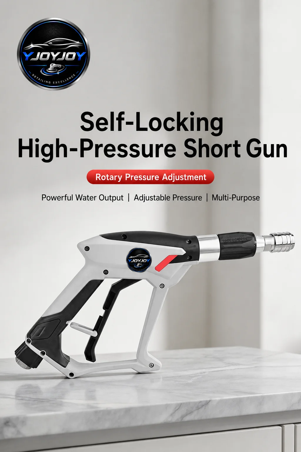 Self-Lock Adjustable Short Pressure Gun (180 bar) for Pressure Washing thumbnail