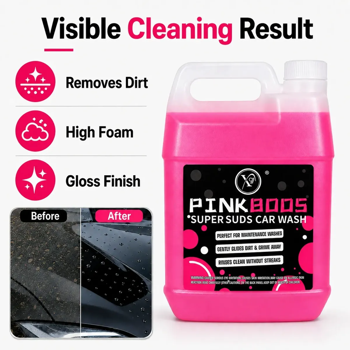 High-Foam Concentrated Car Wash Shampoo with Wax for Car Detailing thumbnail
