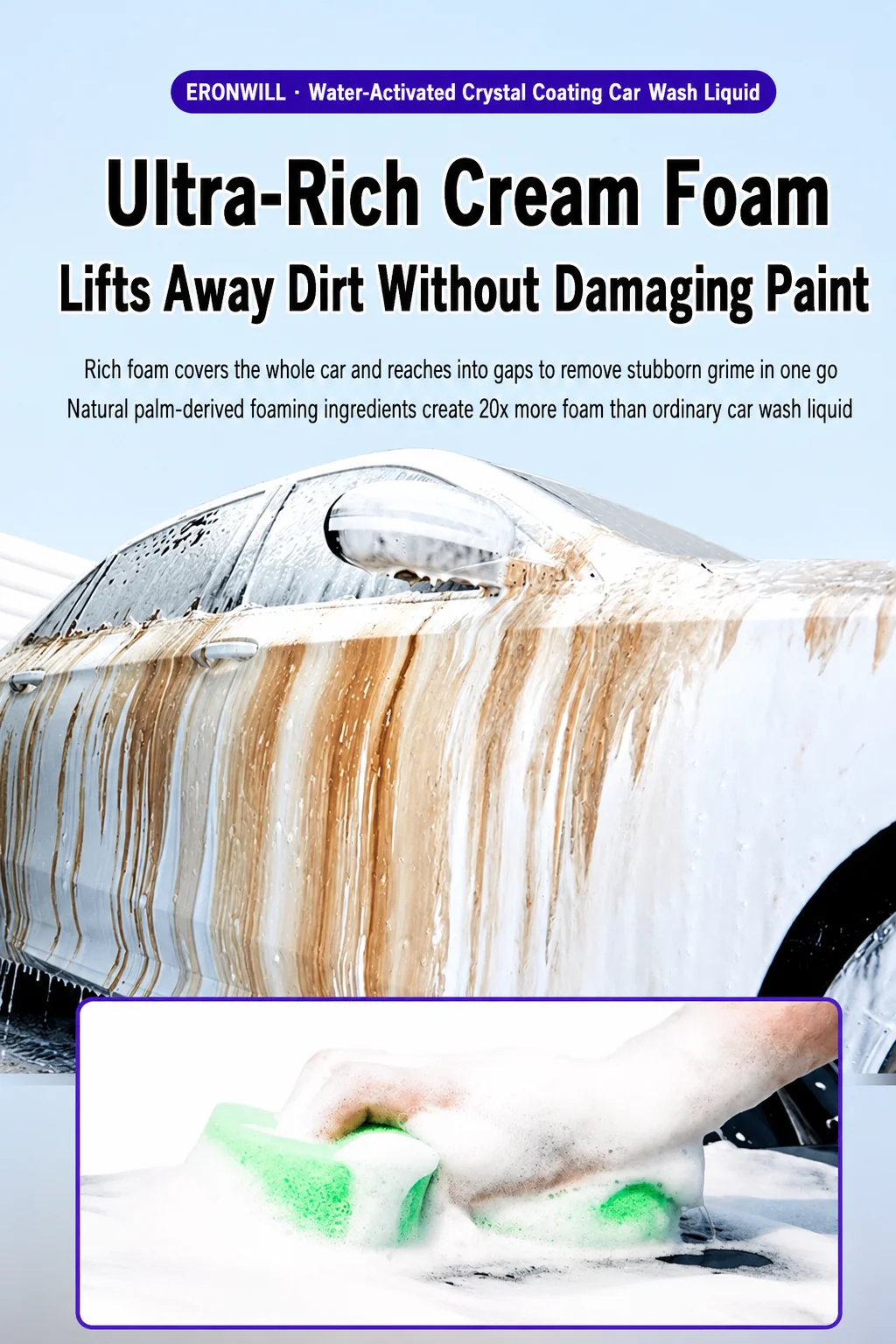 Ceramic-Infused Hydrophobic Car Wash Shampoo for Car Detailing thumbnail