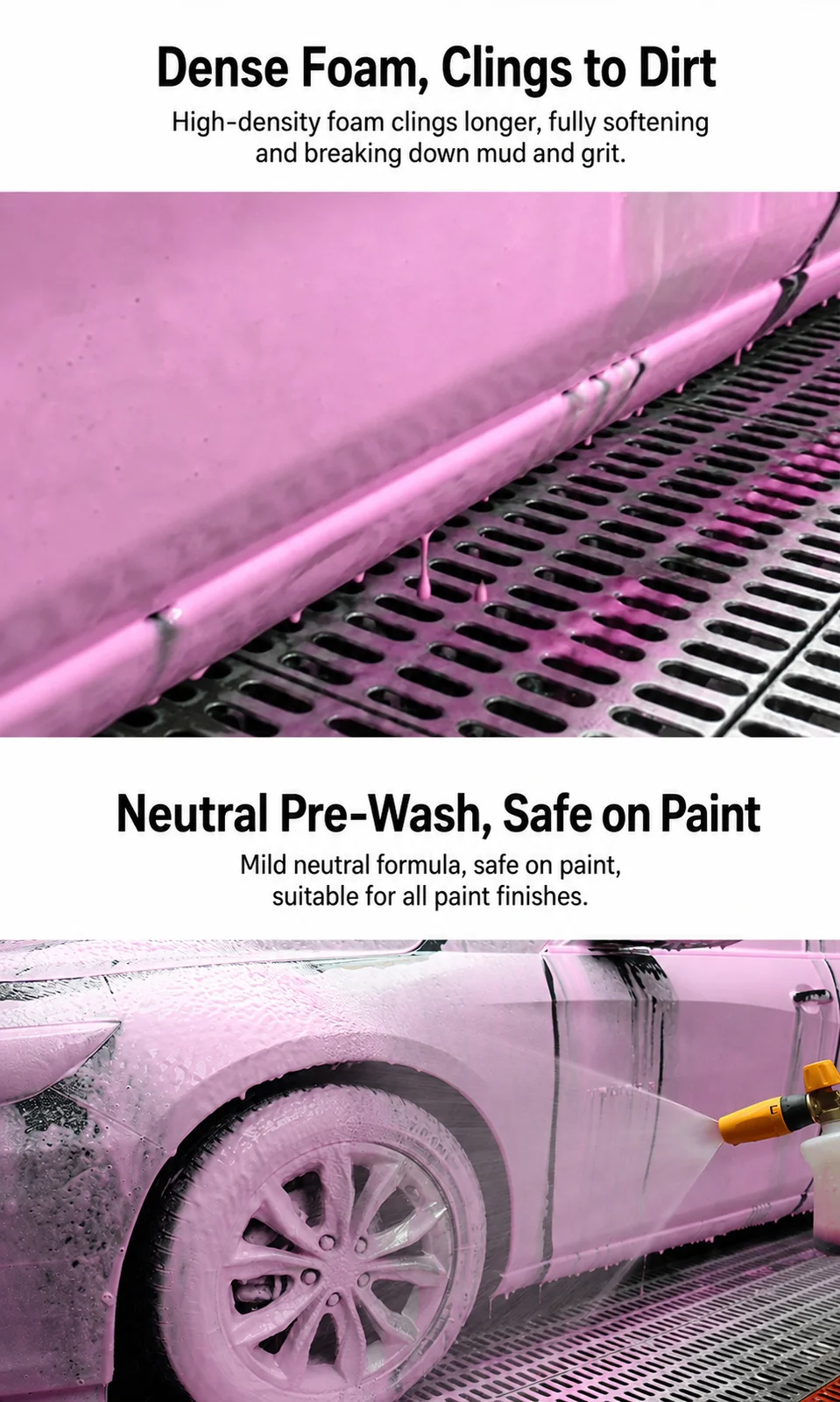 Color Foam High-Concentrate Car Wash Shampoo for Car Detailing thumbnail
