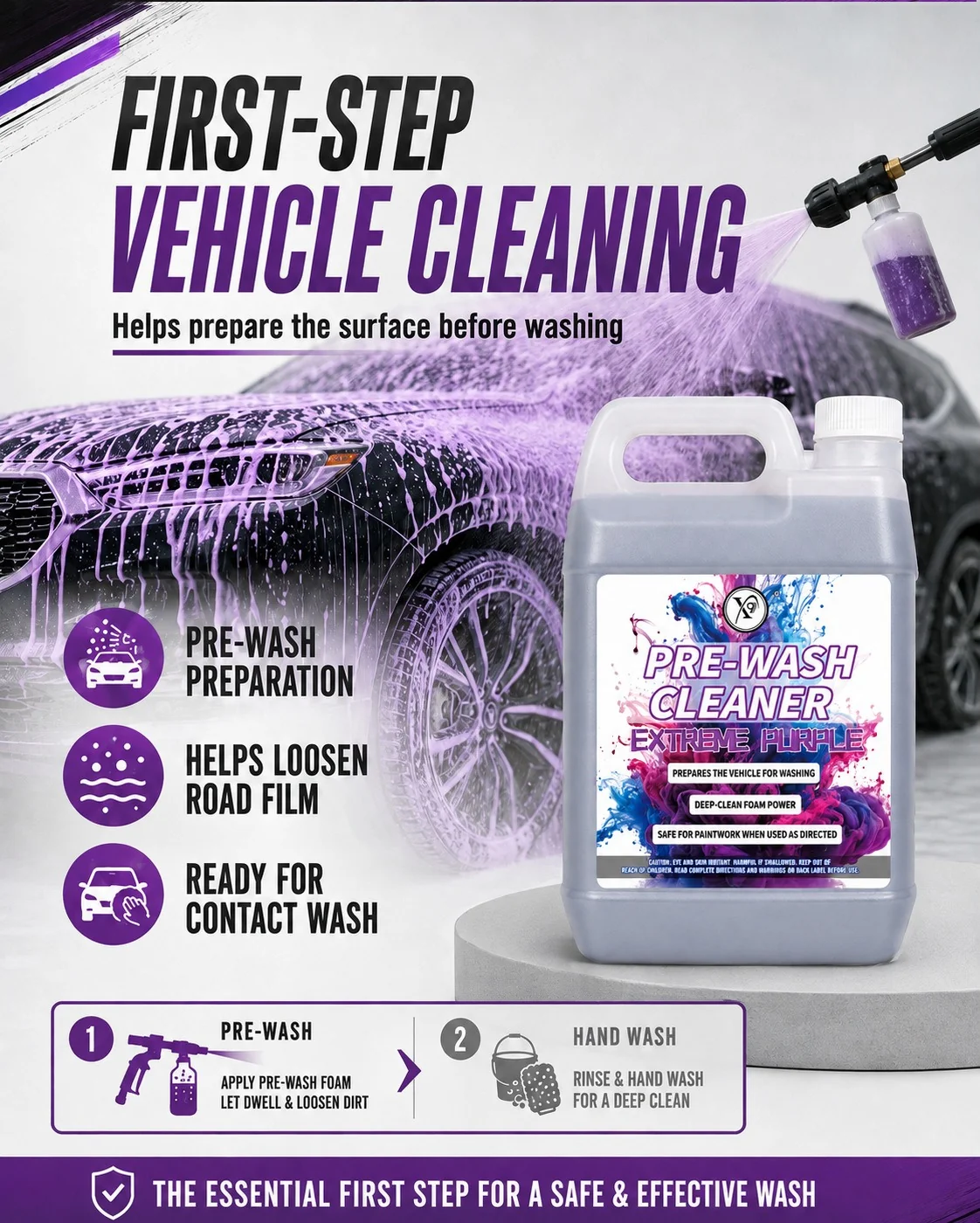 Heavy-Duty Pre-Wash Dirt Softening Shampoo for Car Detailing thumbnail