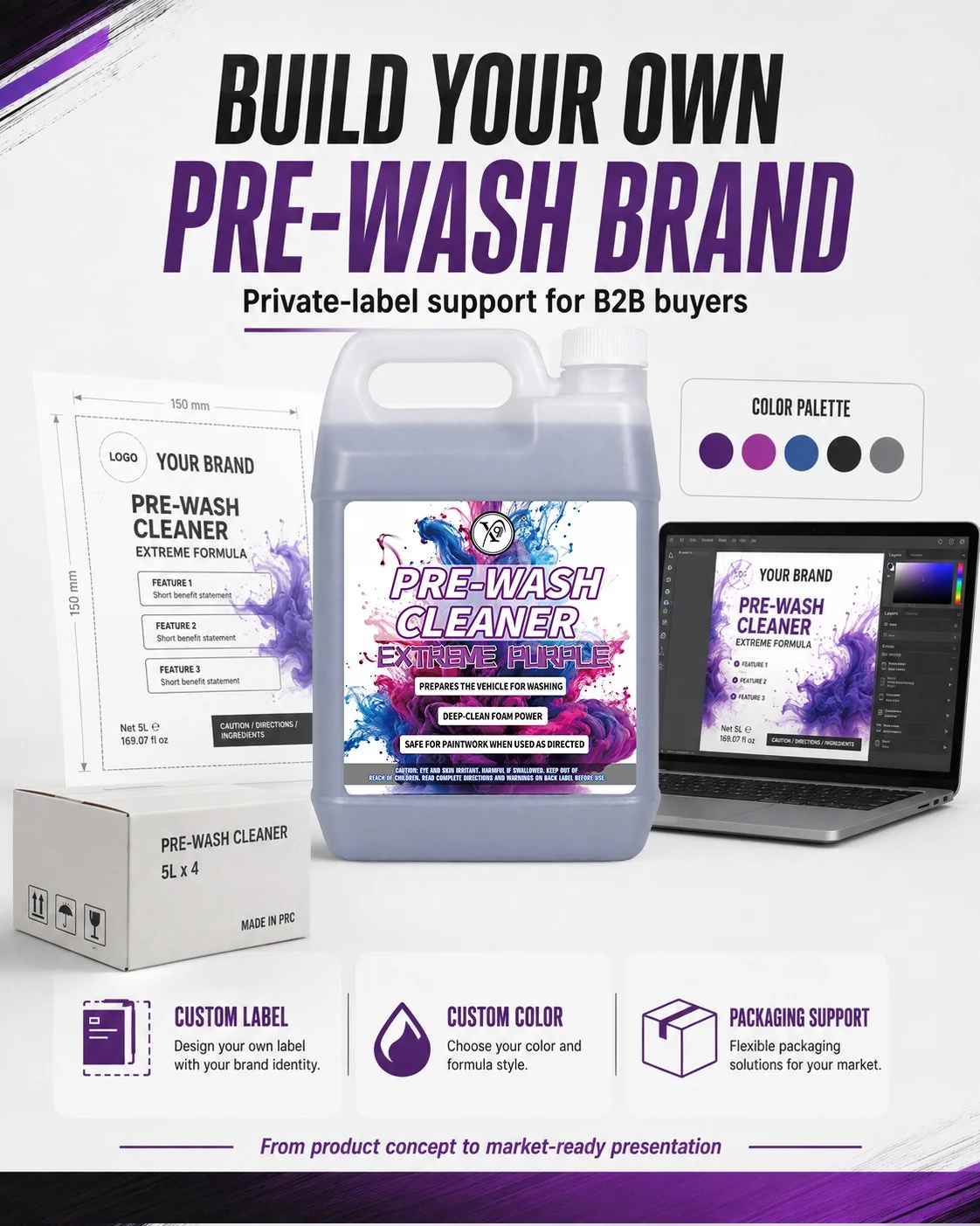 Heavy-Duty Pre-Wash Dirt Softening Shampoo for Car Detailing thumbnail