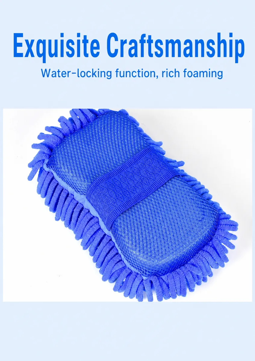 Multi-Color Chenille Wash Mitt Collection for Car Care thumbnail