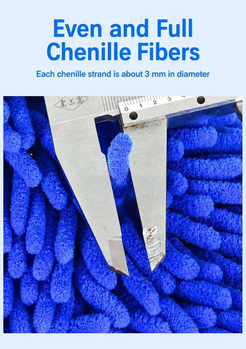 Multi-Color Chenille Wash Mitt Collection for Car Care thumbnail