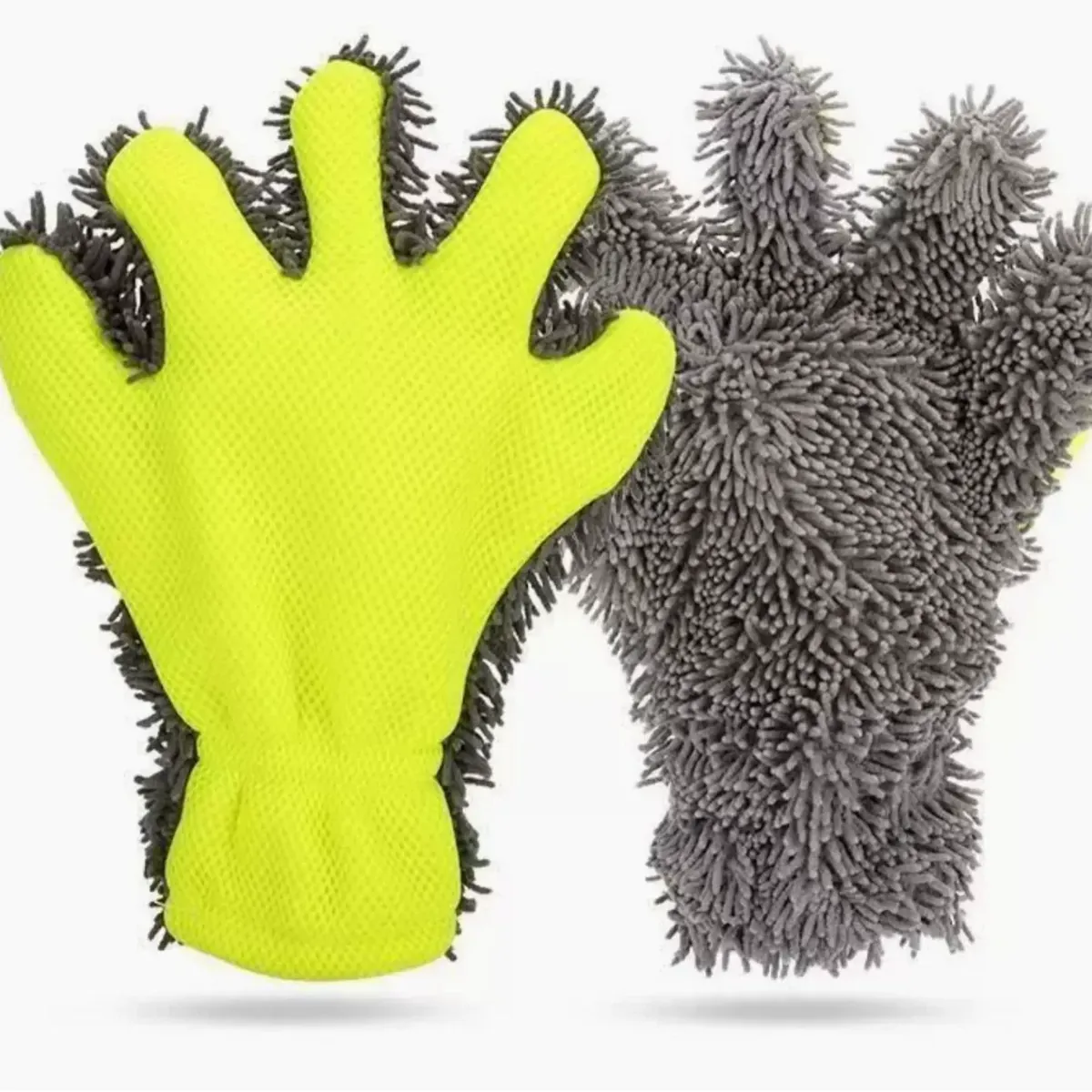 Five-Finger Microfiber Washing Gloves for Car Care - view 1