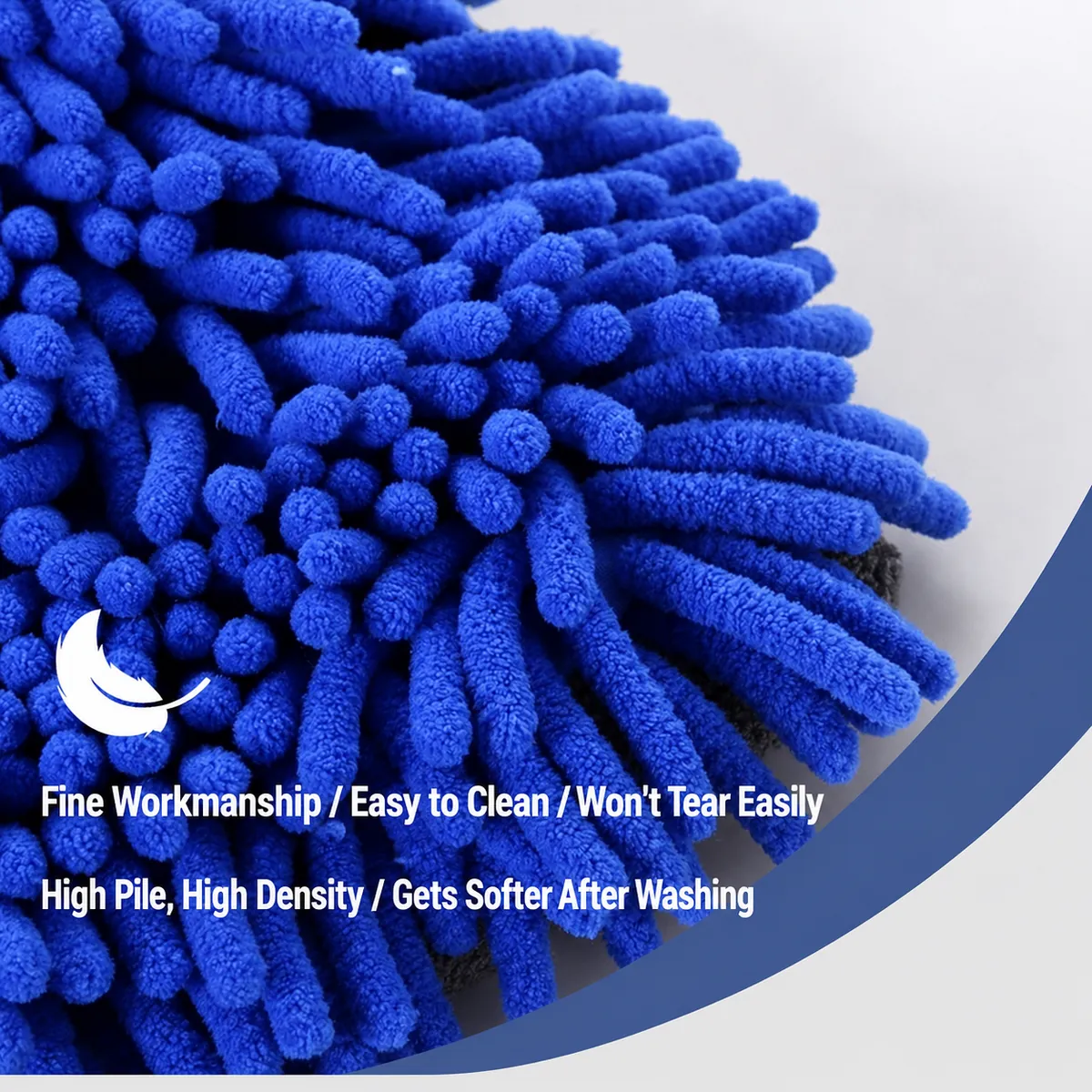 Chenille Microfiber Wash Mitt Pair for Car Care thumbnail