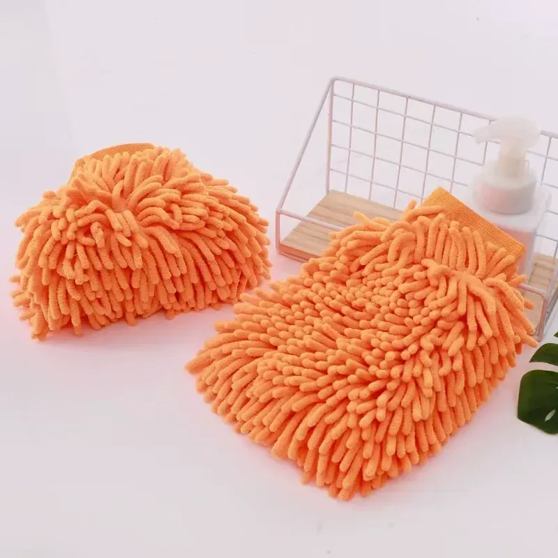 Chenille Microfiber Wash Mitt Pair for Car Care - view 1