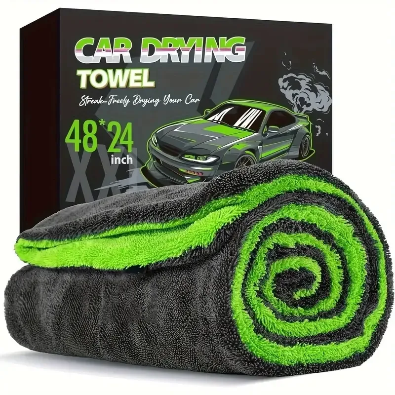 Quick-Dry Twist Loop Microfiber Towel for Car Care - main view
